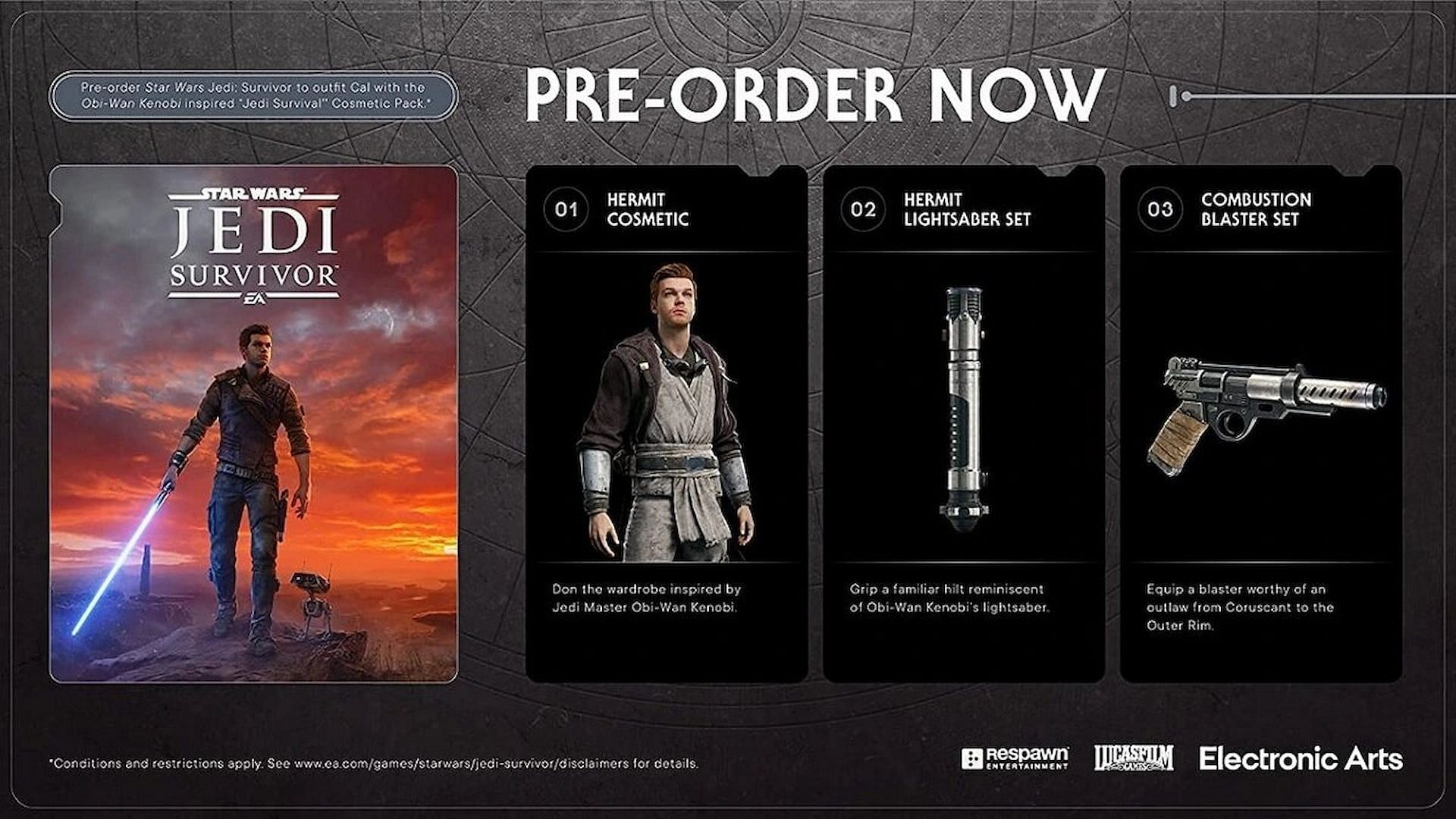 You get these items as part of the pre-order bonus (Image via Electronic Arts)