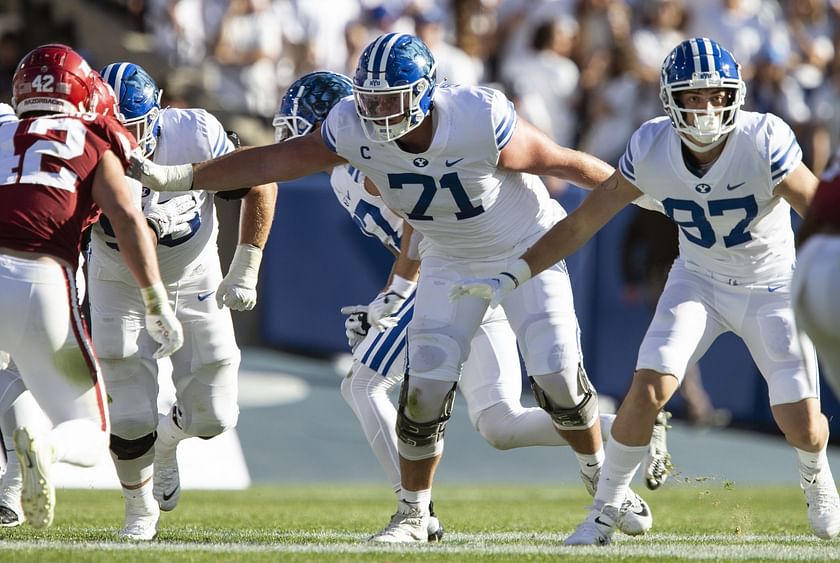 Blake Freeland 2023 NFL Draft profile Scout report for the BYU OT