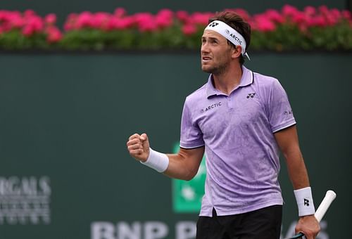 Casper Ruud at the 2023 BNP Paribas Open.