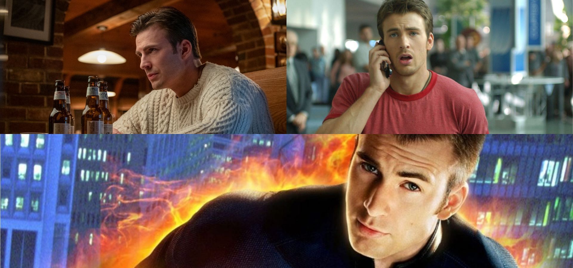 Chris Evans in Knives Out, Cellular, and Fantastic Four