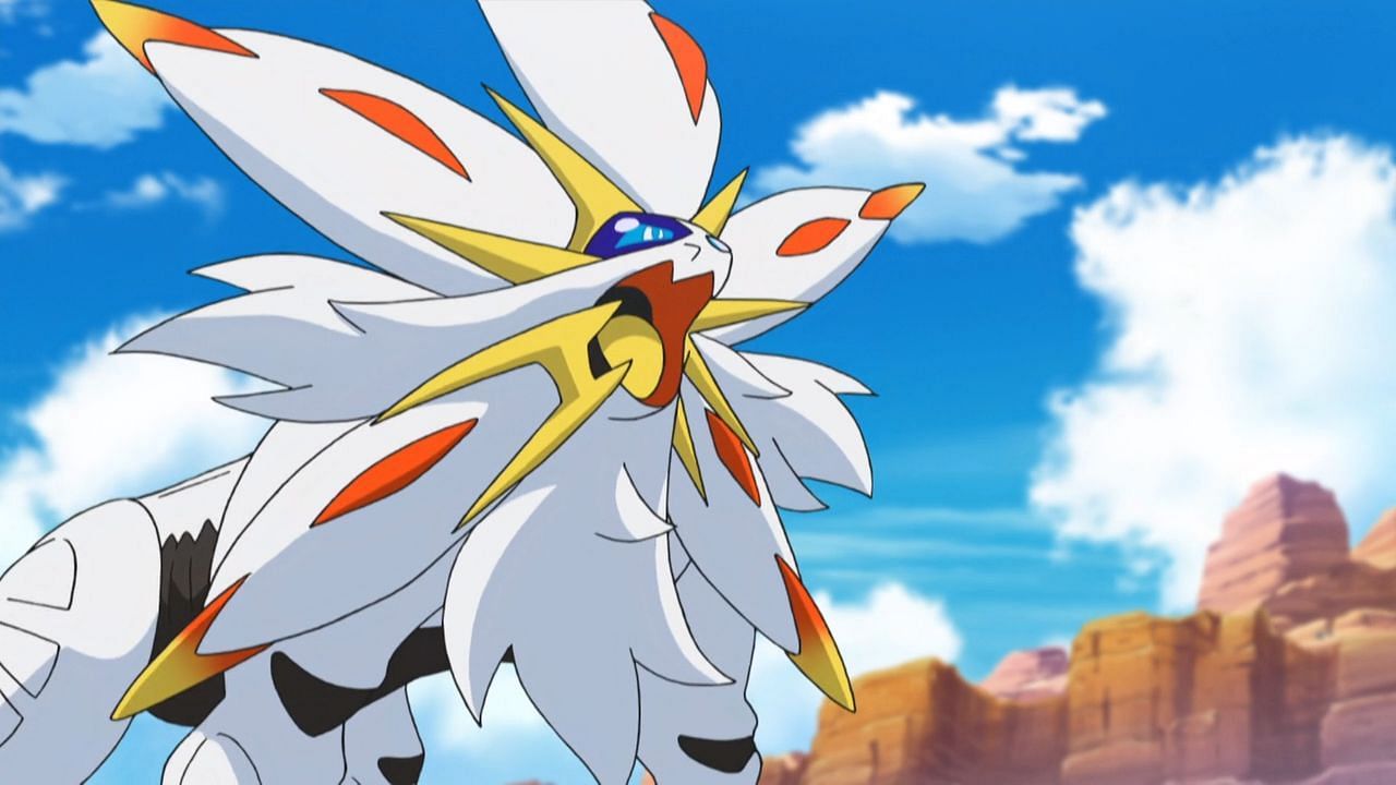 Solgaleo as it appears in the anime (Image via The Pokemon Company)