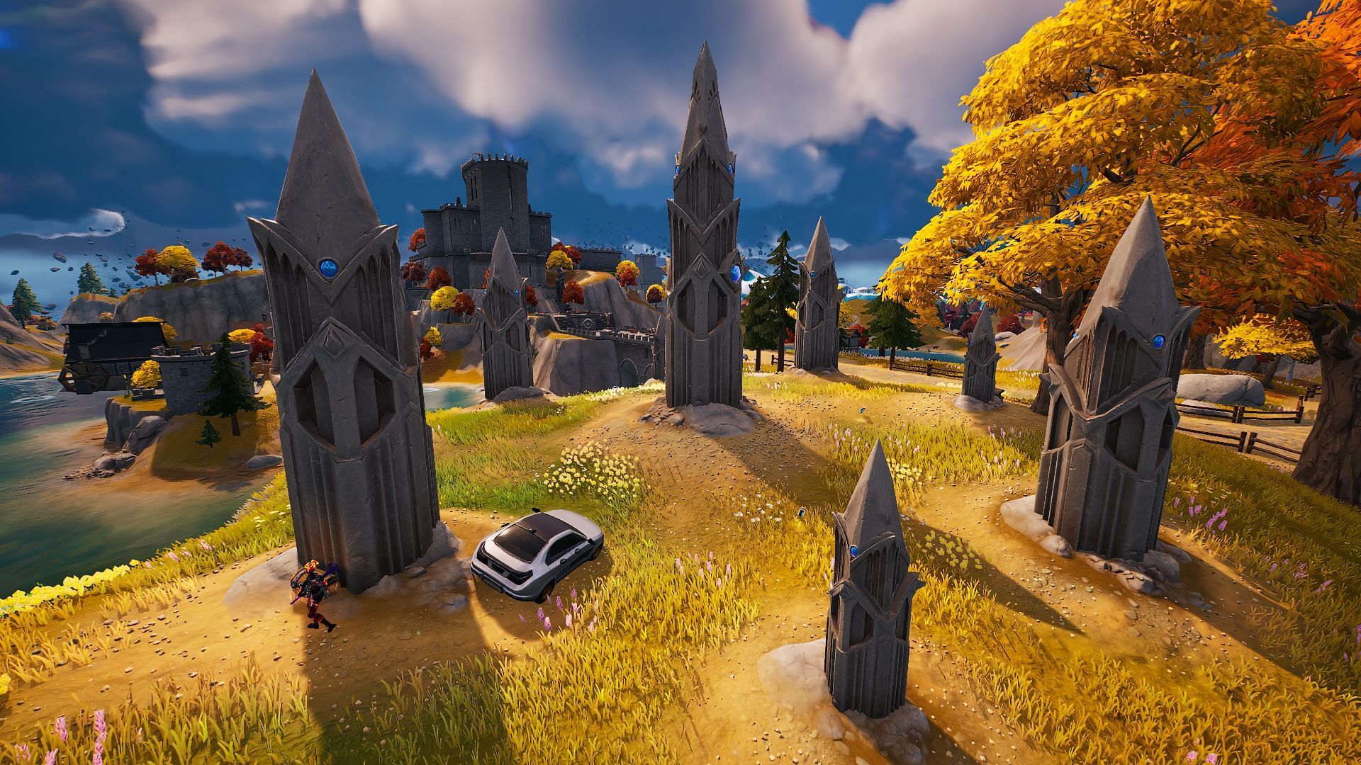 These Monoliths aren&#039;t very Mossy (Image via Epic Games/Fortnite)