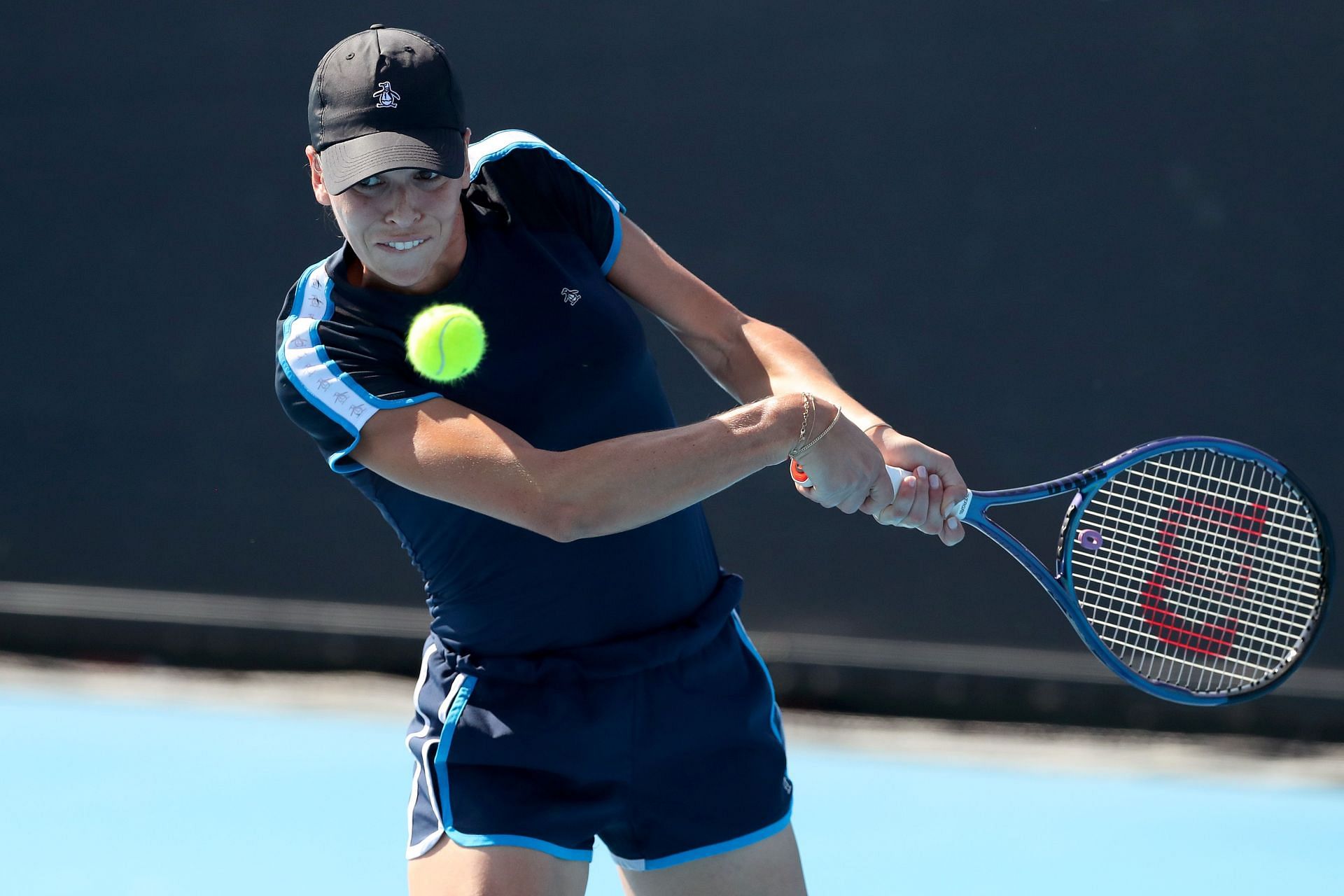 Ajla Tomljanovic at the 2023 Australian Open practice session