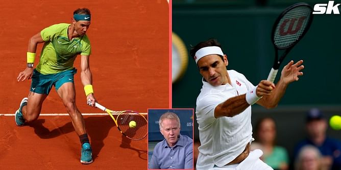 Rafael Nadal has the best forehand on clay but Roger Federer best on other surfaces, says John McEnroe's brother Patrick