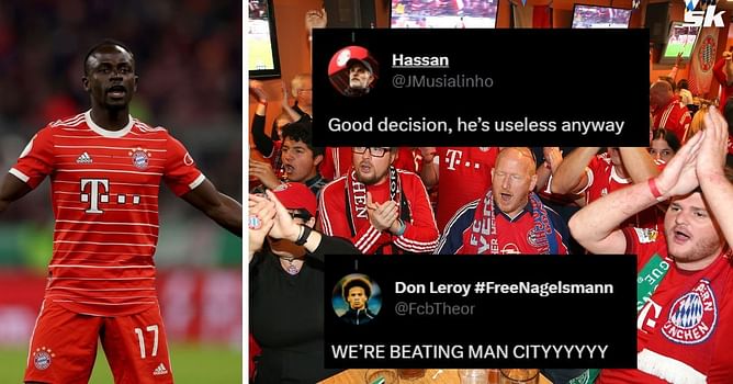 “He’s useless anyway” “We’re beating Man City” - Fans react hilariously as Sadio Mane is banned by Bayern for alleged attack on Leroy Sane