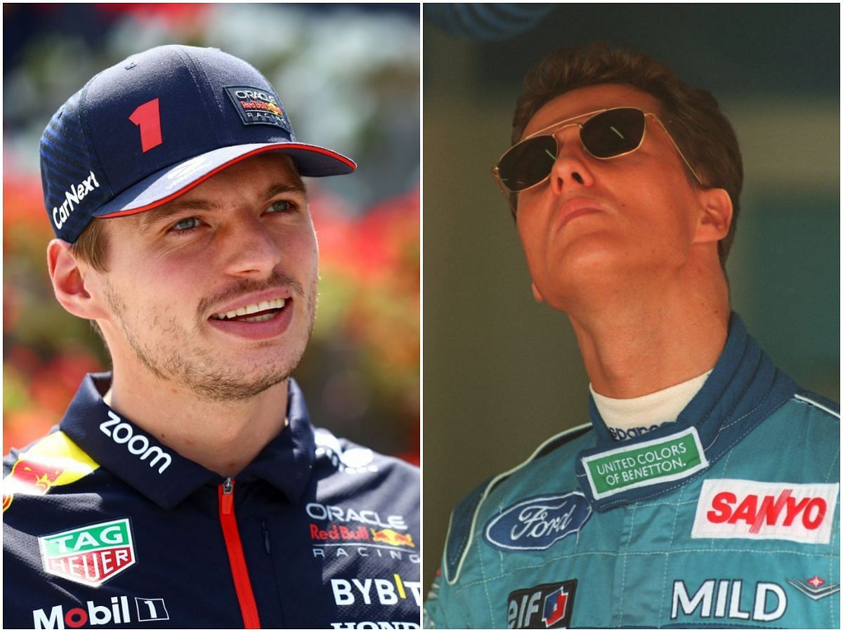 Max Verstappen (Right) and Michael Schumacher (Left) (Image via Sportskeeda)