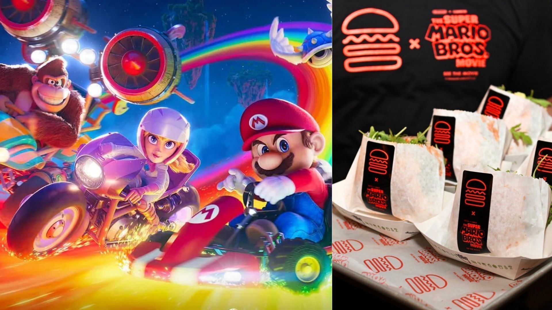 the super exclusive Super Mario Bros menu items will be available at the chain&#039;s DUMBO location between March 31 and April 2 (Image via Shake Shack/Nintendo)