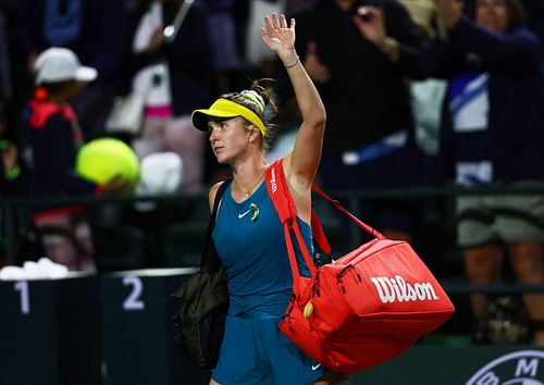 Elina Svitolina at the 2022 BNP Paribas Open.