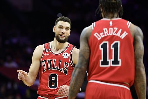 Chicago Bulls stars Zach LaVine and DeMar DeRozan