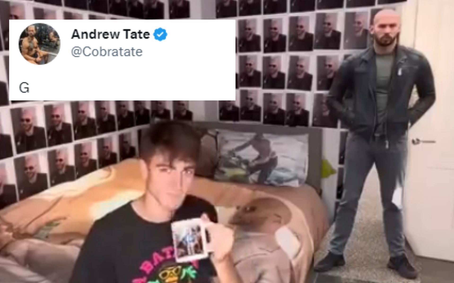 This Andrew Tate-themed room has stunned people [Image Credit: http://twitter.com/NoContextHumans]