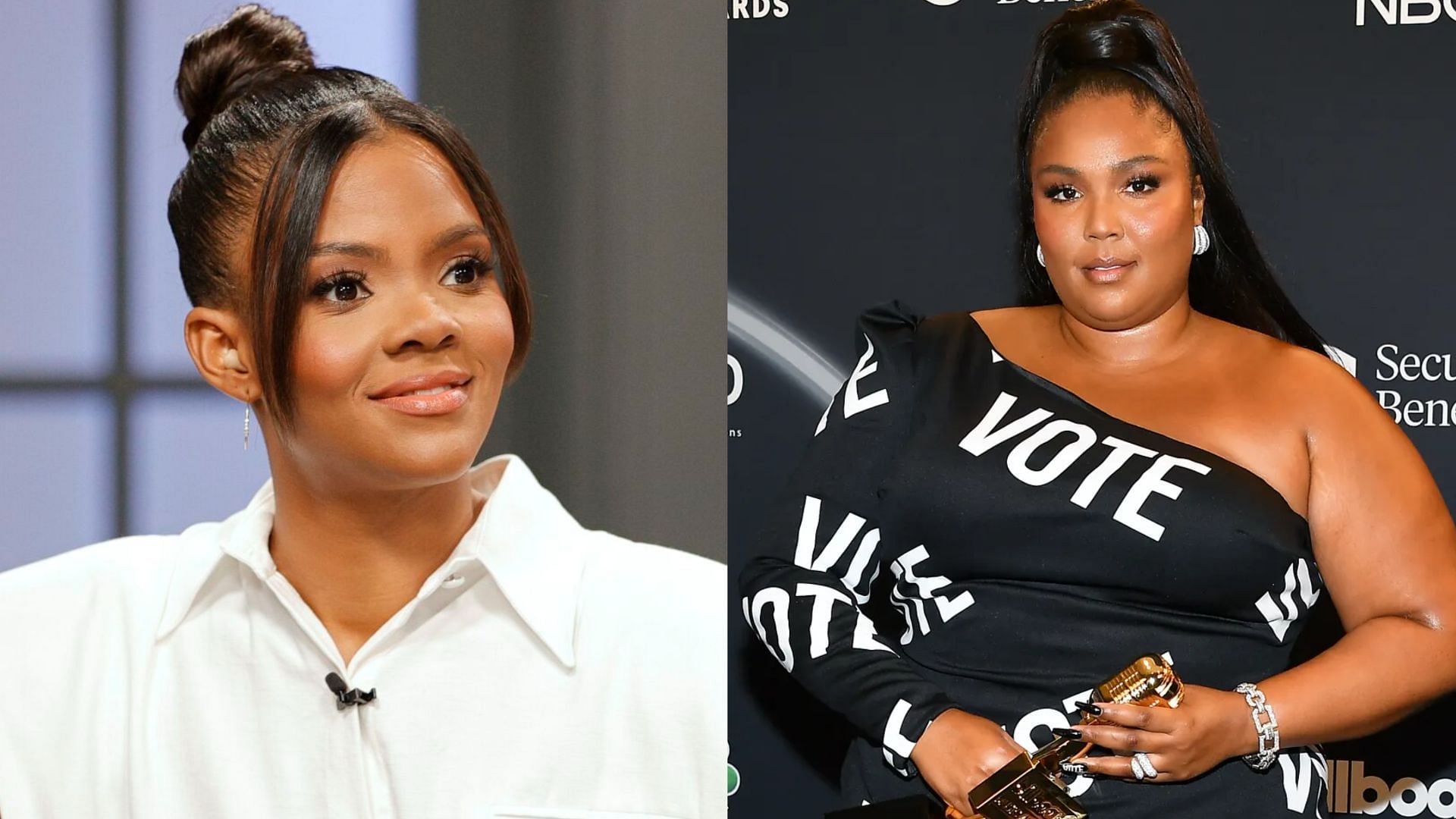 Candace Owens and Lizzo. (Photo via Jason Kempin/Getty Images, Amy Sussman/Getty Images)