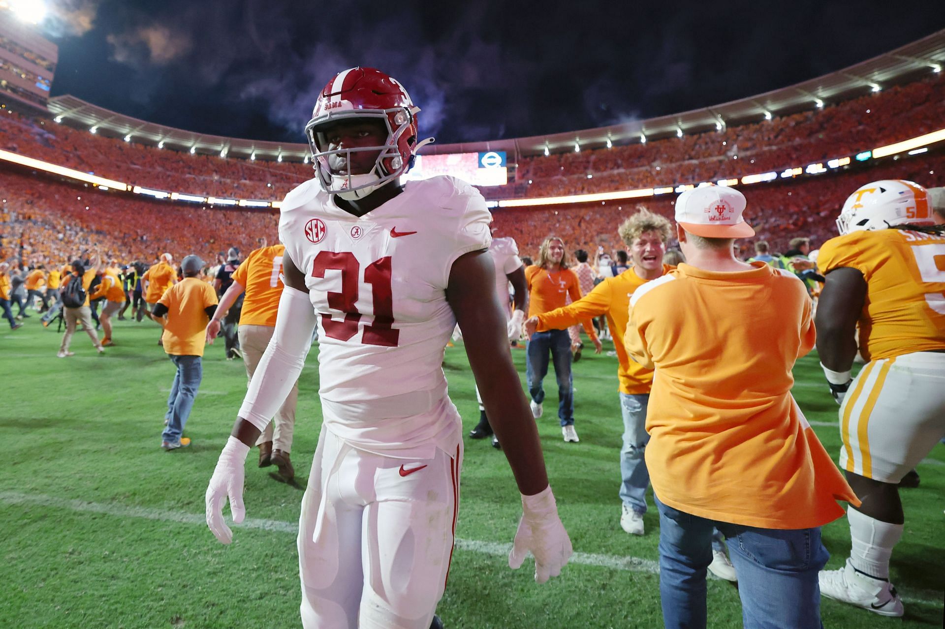 Will Anderson Jr. during Alabama v Tennessee