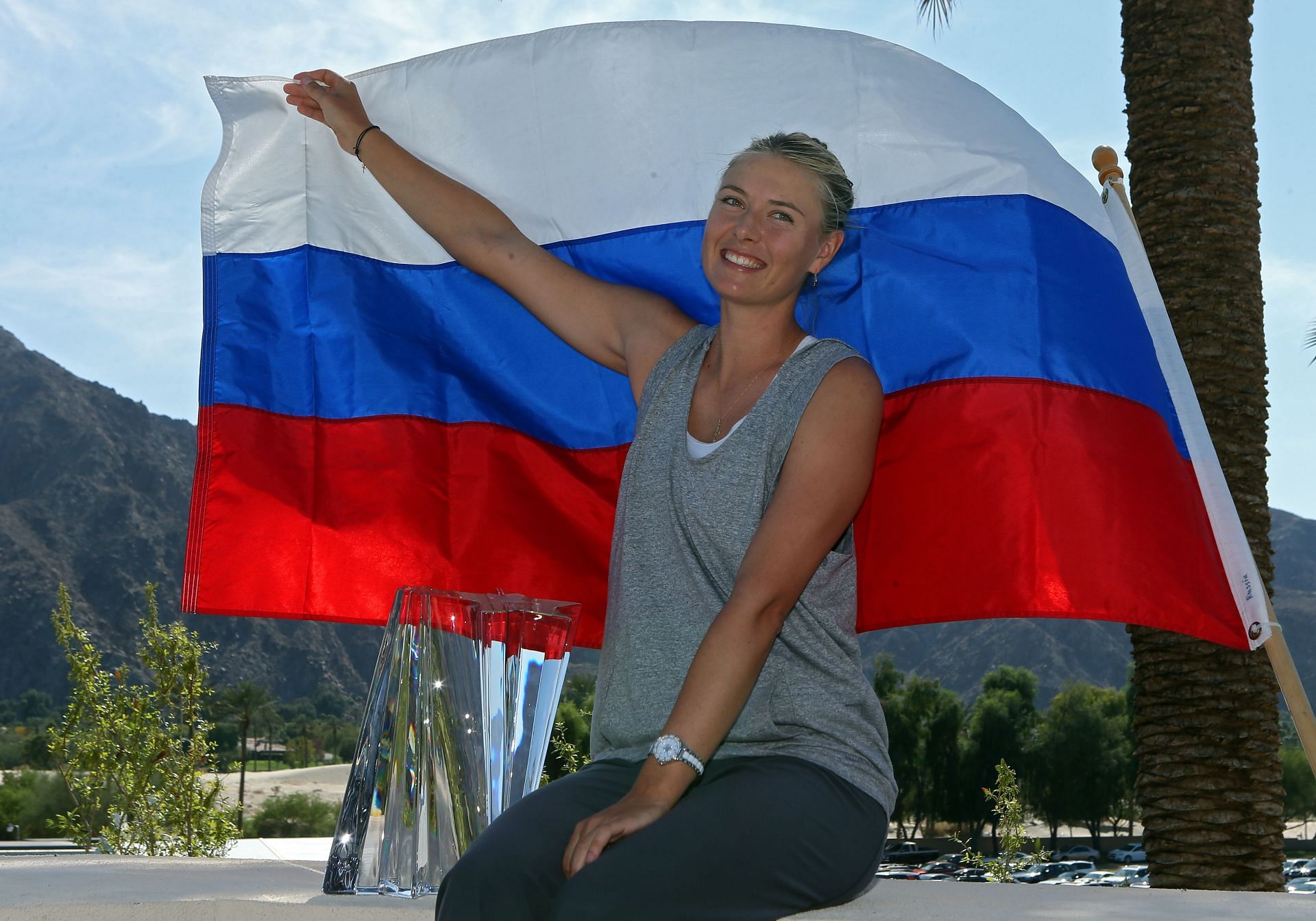 Maria Sharapova twice missed out very narrowly on the Double