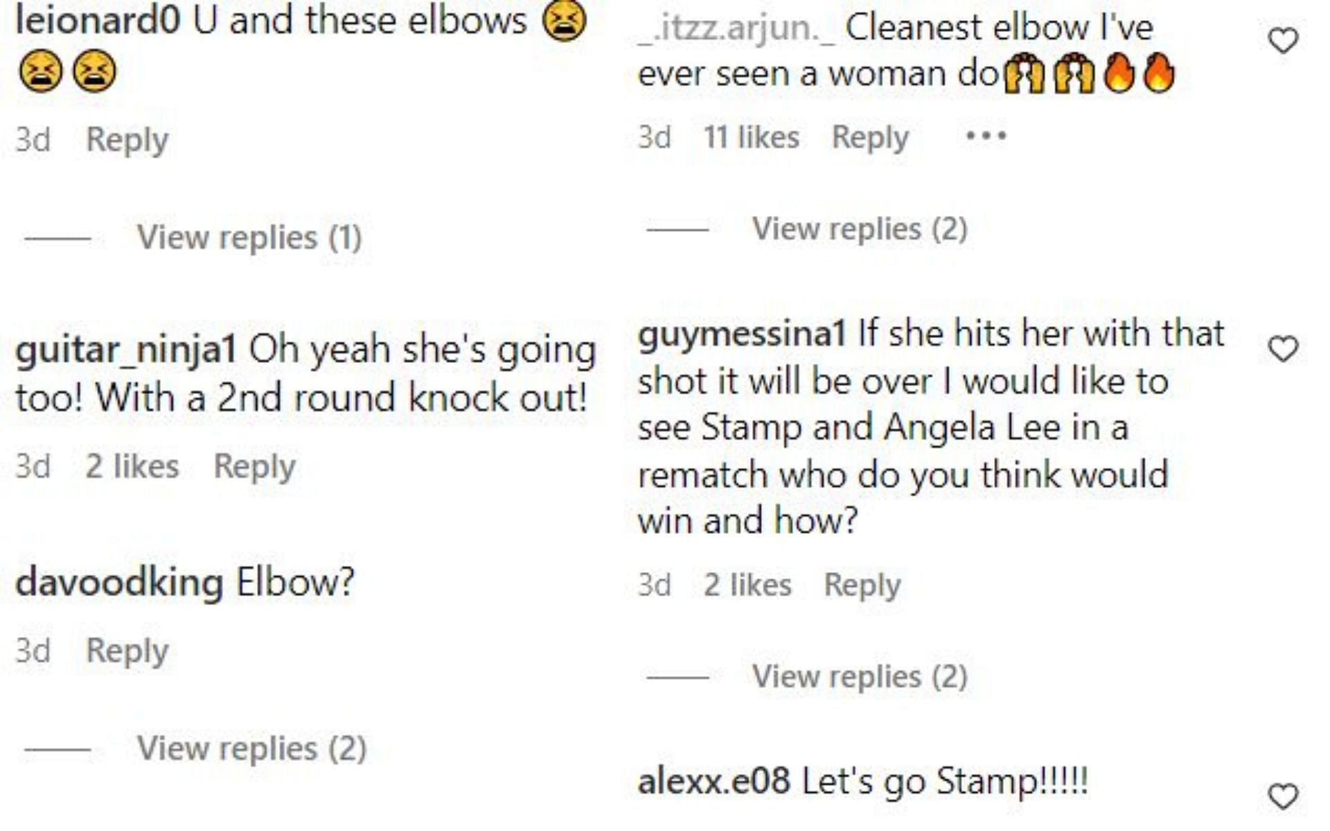 Comments on Stamp Fairtex&#039;s elbow strike