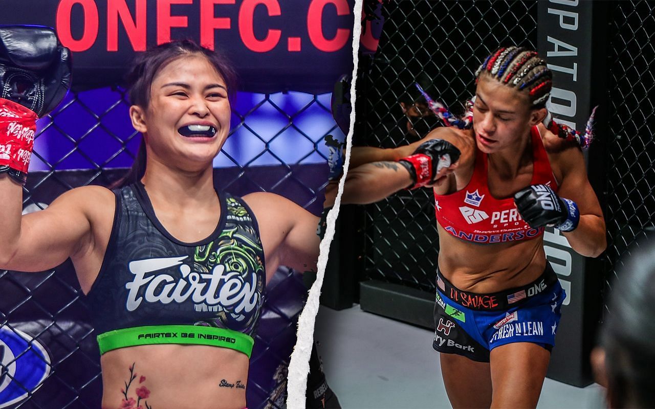 Stamp Fairtex (Left) will face Alyse Anderson (Right) at ONE Fight Night 10