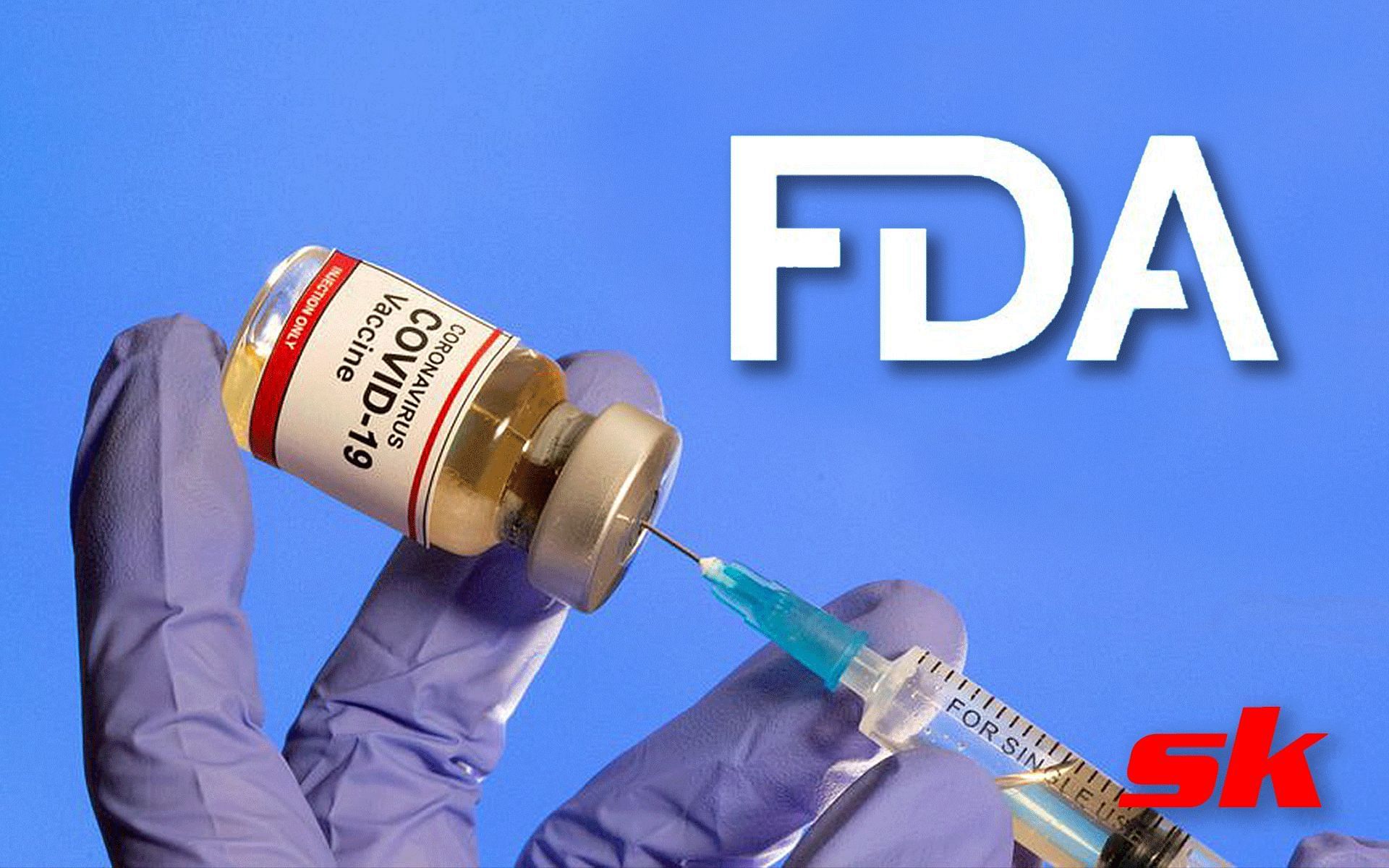 Vaccine and FDA logo [Image credits: @US_FDA and @Reuters on Twitter]  