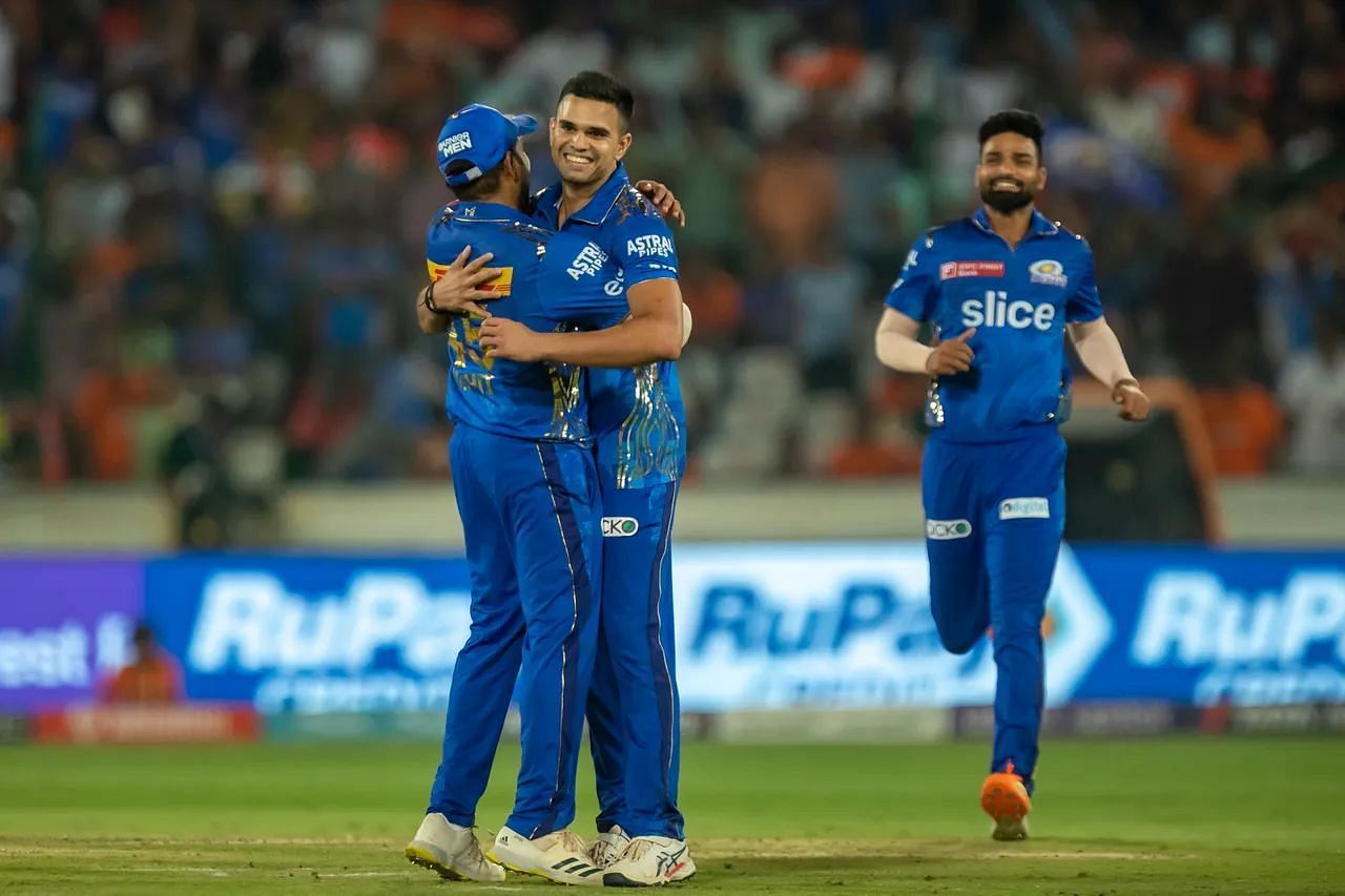 Arjun Tendulkar took his first IPL wicket yesterday (Image Courtesy: IPLT20.com)