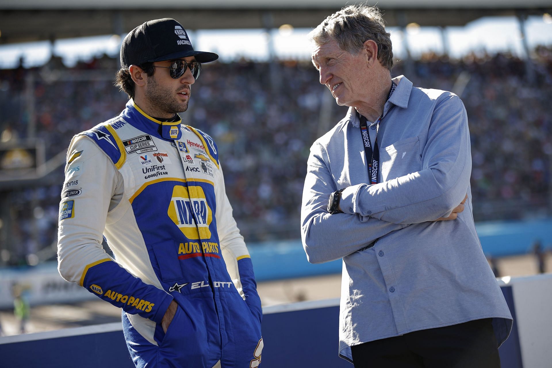 Chase Elliott and his father Bill Elliott