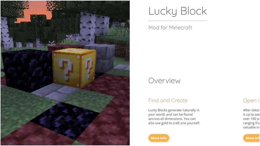 Insights and stats on Lucky Blocks Mod for Minecraft