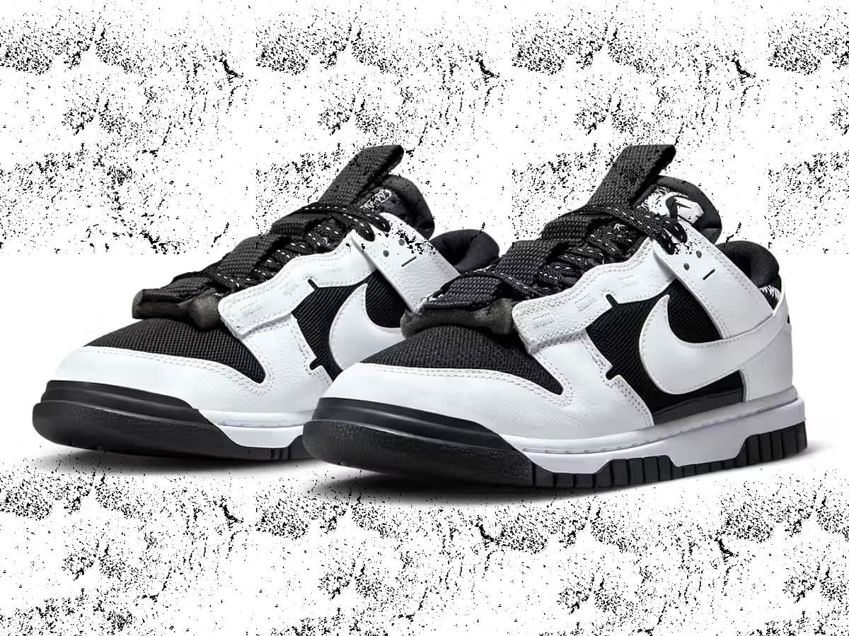 Nike Dunk Low Remastered &quot;Reverse Panda&quot; sneakers (Image via SBD)