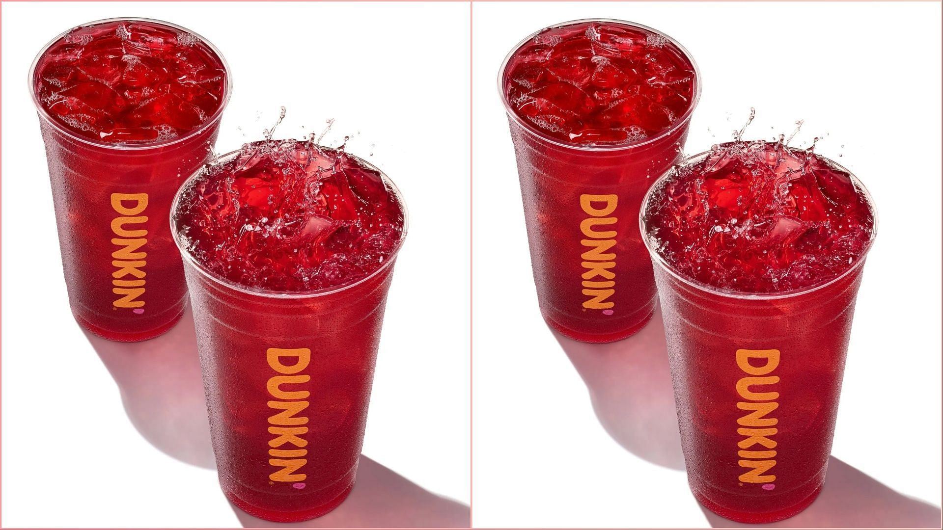 Raspberry Watermelon Dunkin&rsquo; Refresher (Image via Business Wire)