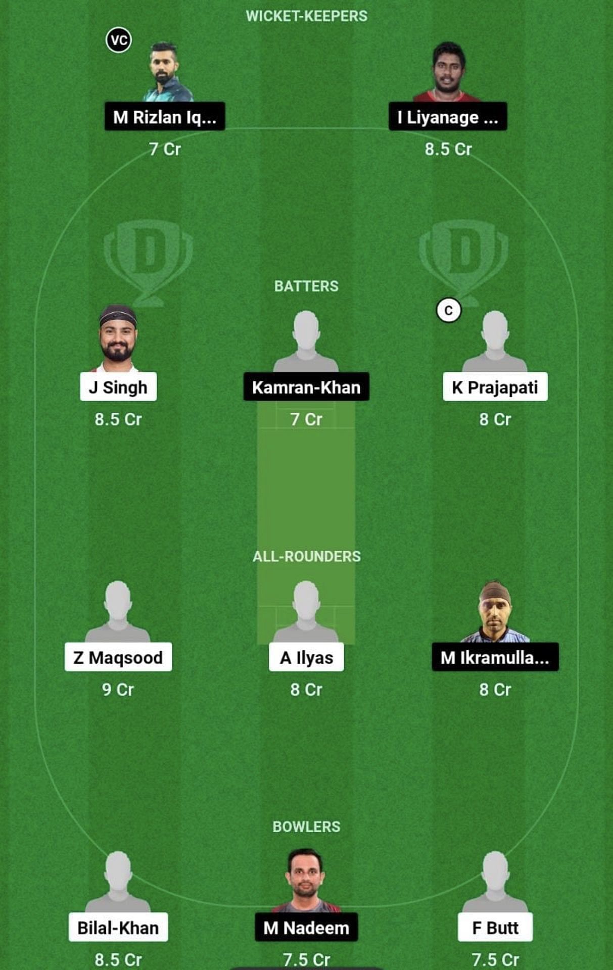 OMN vs QAT Dream11 Prediction Team, Head To Head League