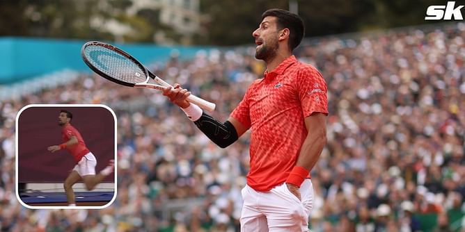 Novak Djokovic accidentally flings racquet into crowd at Srpska Open