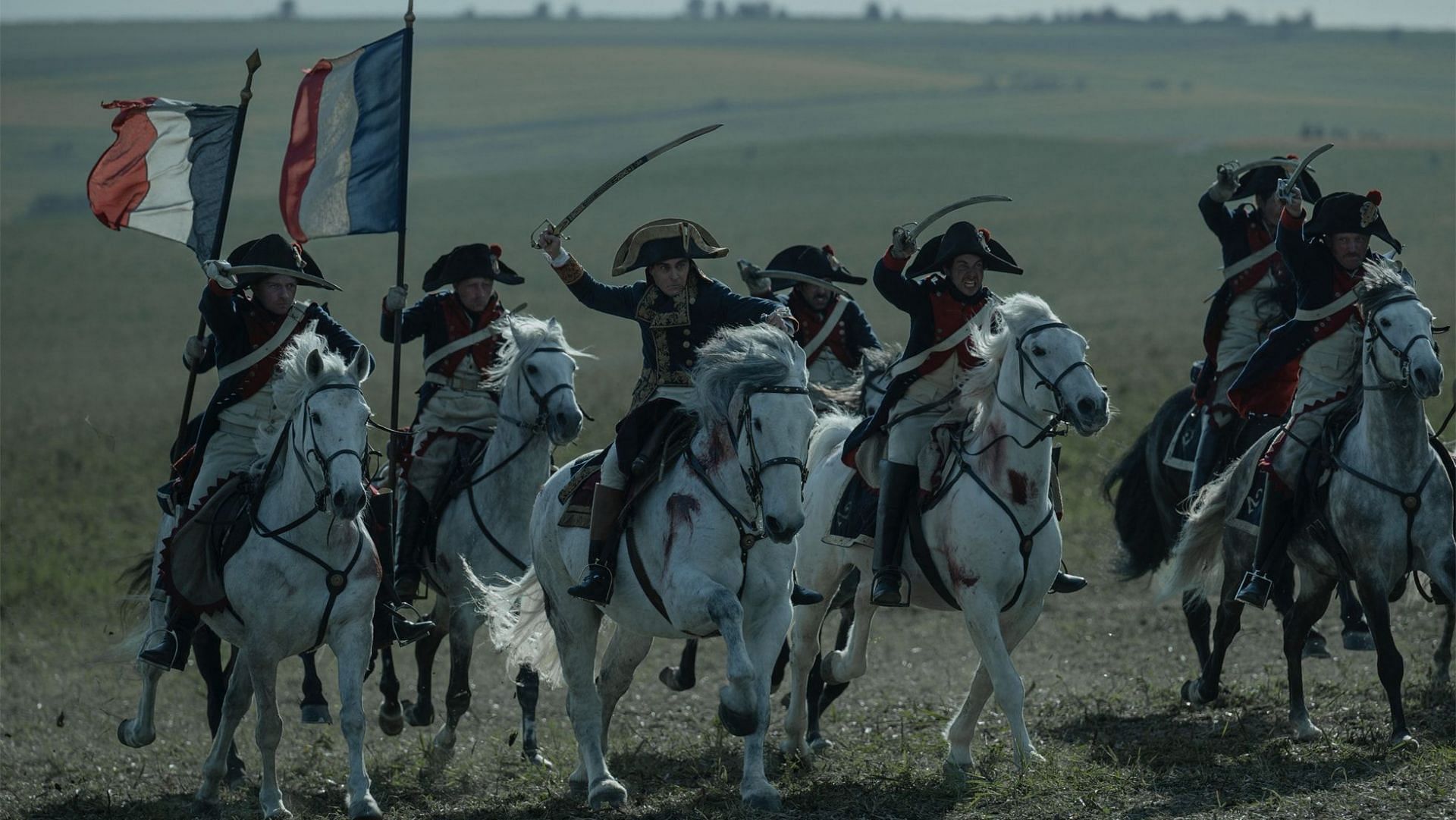 A still from the upcoming film, Napoleon (Image via Apple)