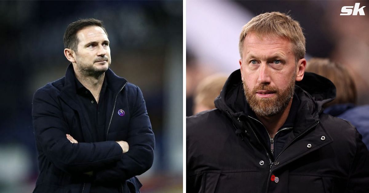 [L-to-R] Frank Lampard and Graham Potter.