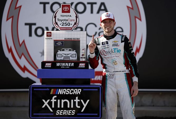 Chandler Smith earns first Xfinity win at ‘favorite race track’ as Kaulig Racing continue winning spree