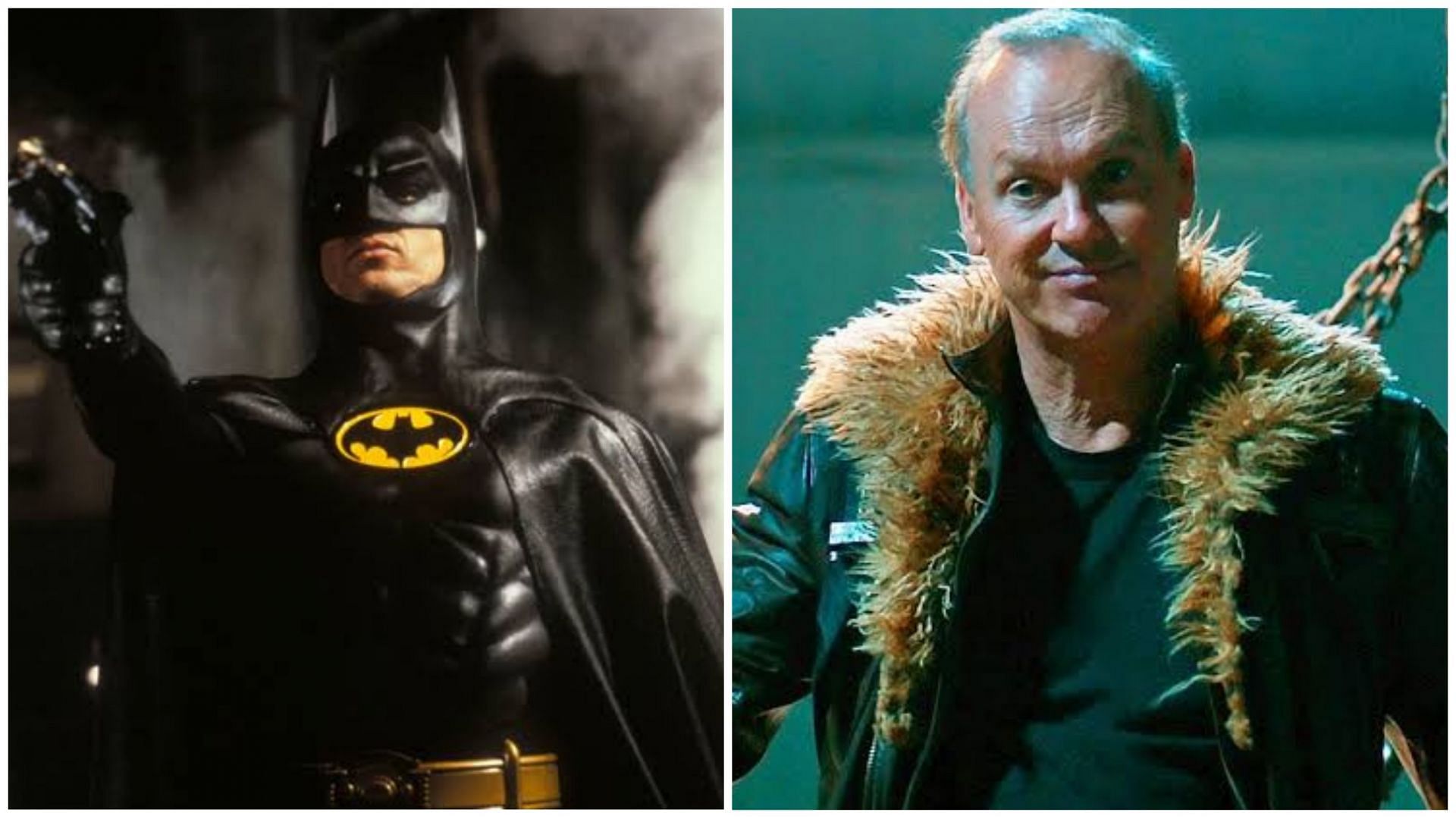 Michael Keaton as Batman and Vulture (Images via Warner Bros Pictures and Marvel Studios)