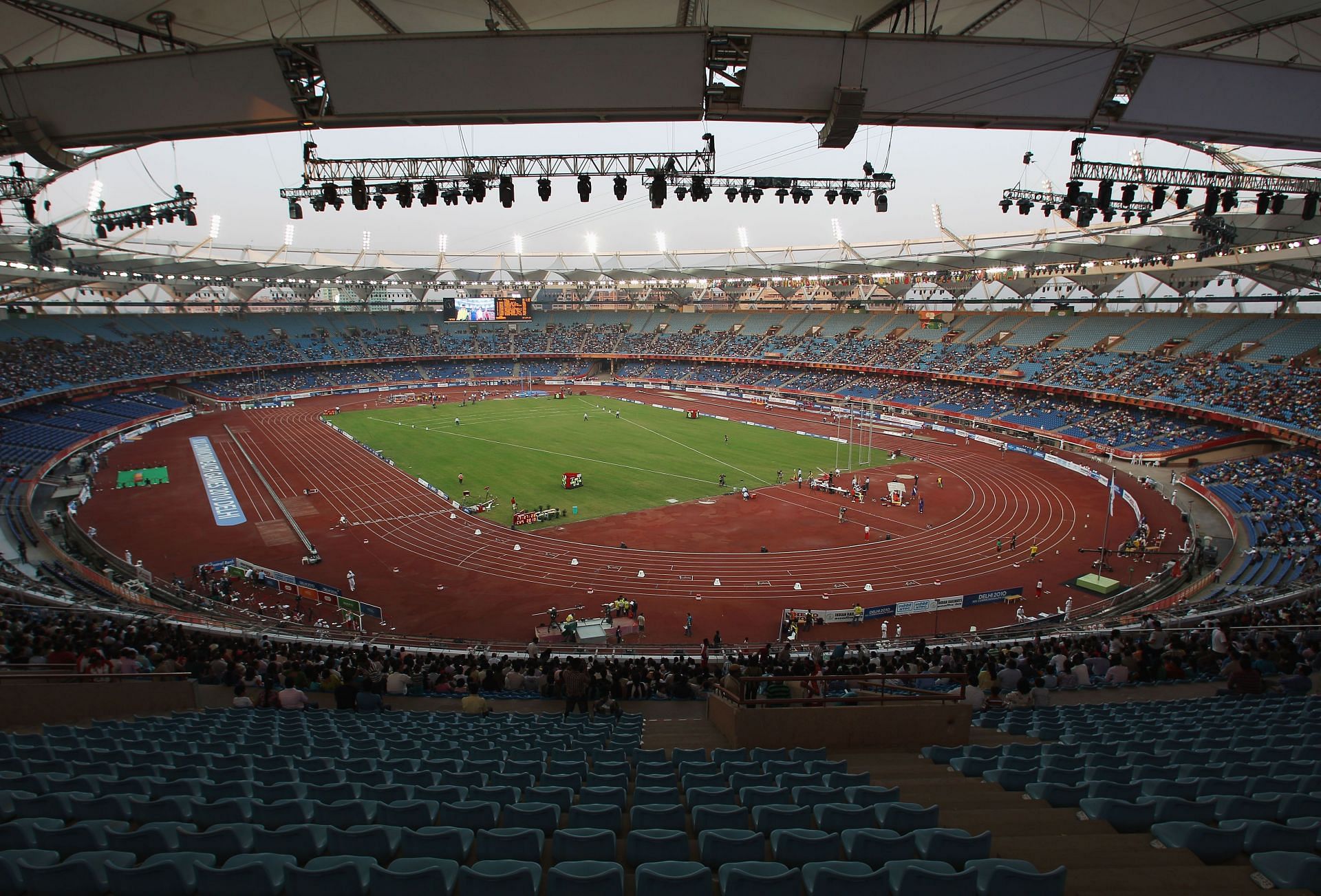 Jawaharlal Nehru Stadium during 2010 Commonwealth Games