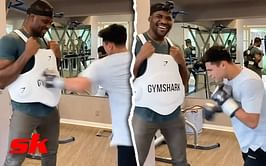 When Francis Ngannou ate Ryan Garcia's full blast body shots while laughing