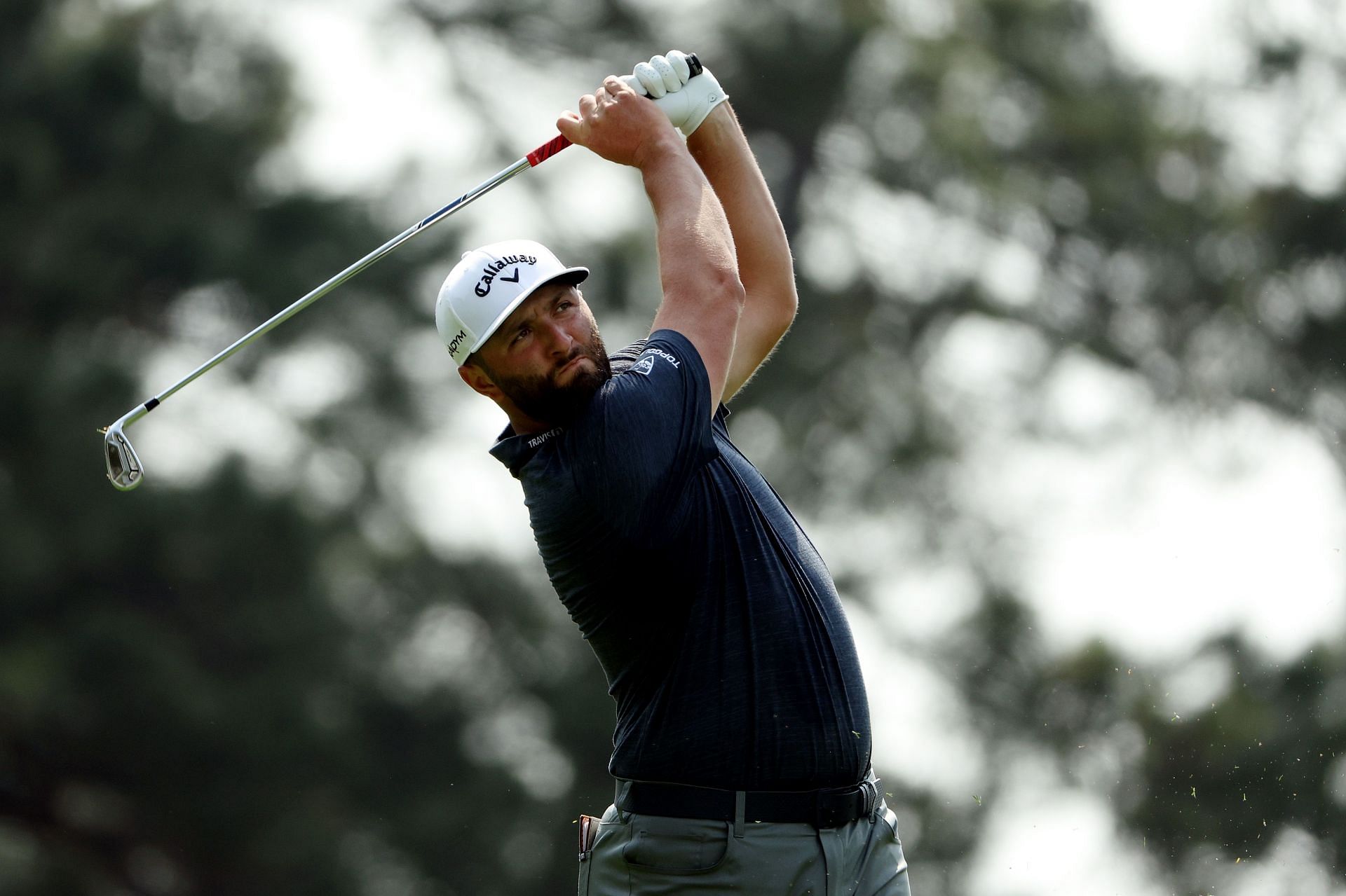 Jon Rahm is tied for the lead at the Masters