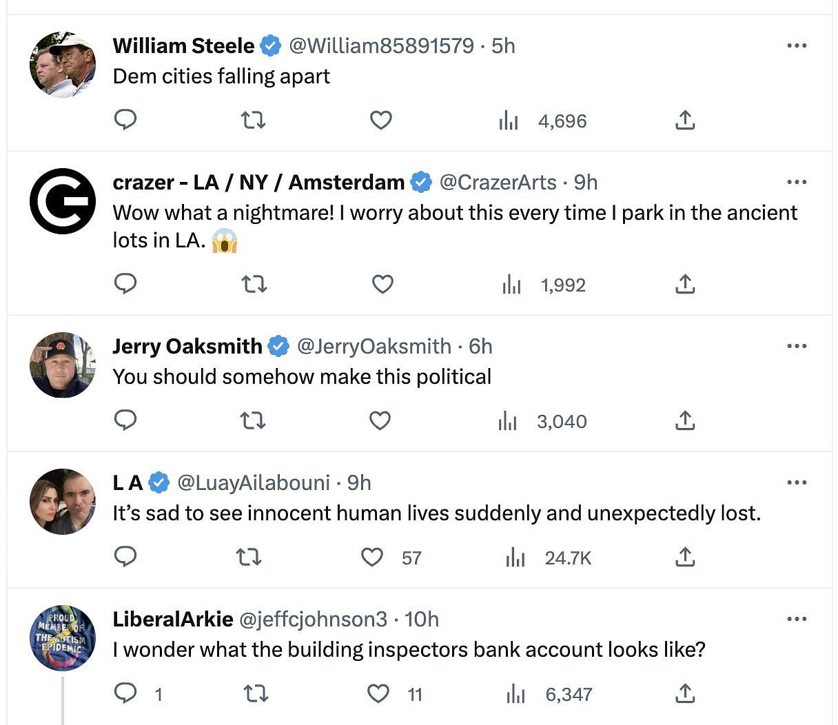 Collapse of the New York garage left the netizens concerned: Reactions explored. (Image via Twitter)