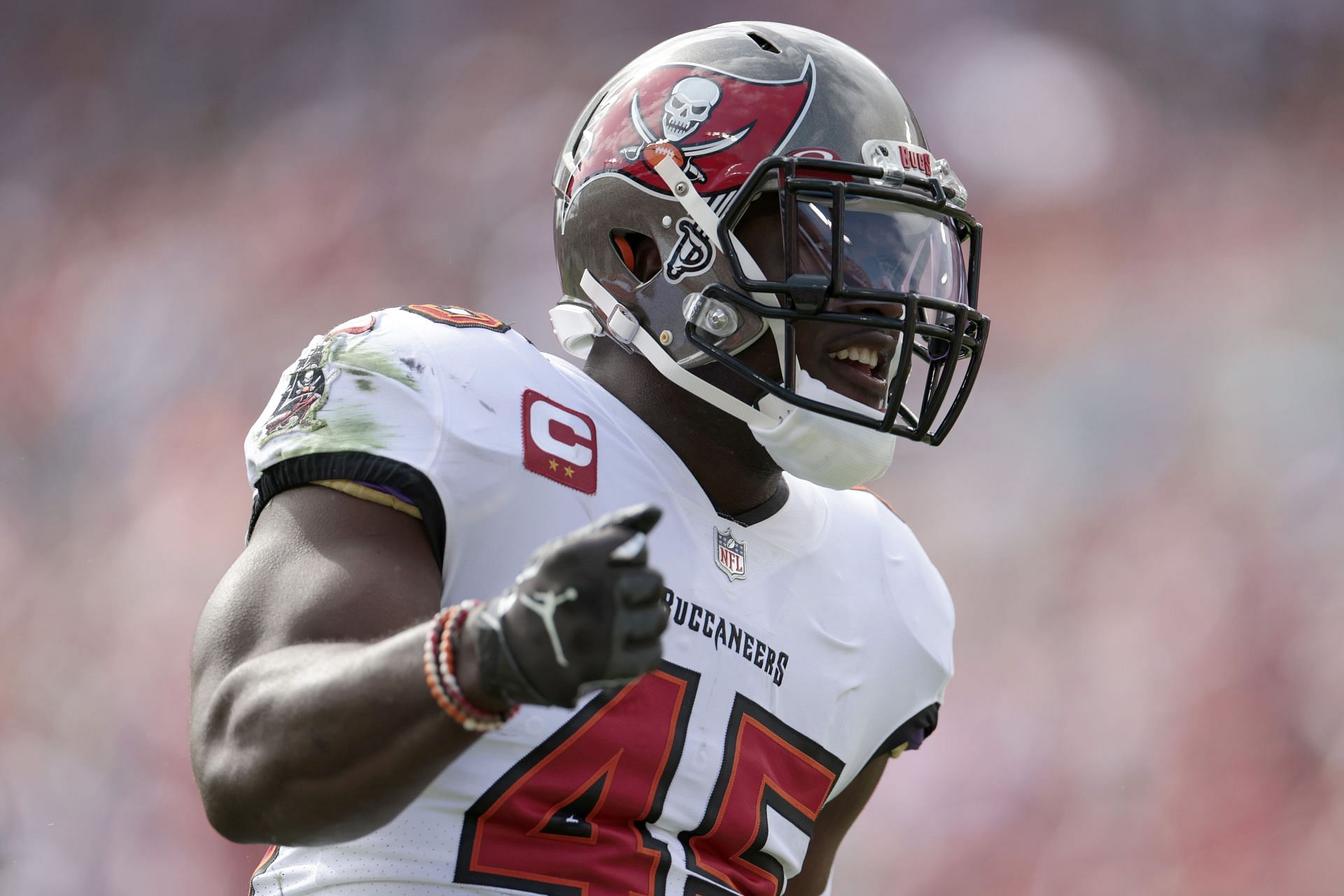 Devin White during NFC Wild Card Playoffs - Philadelphia Eagles v Tampa Bay Buccaneers