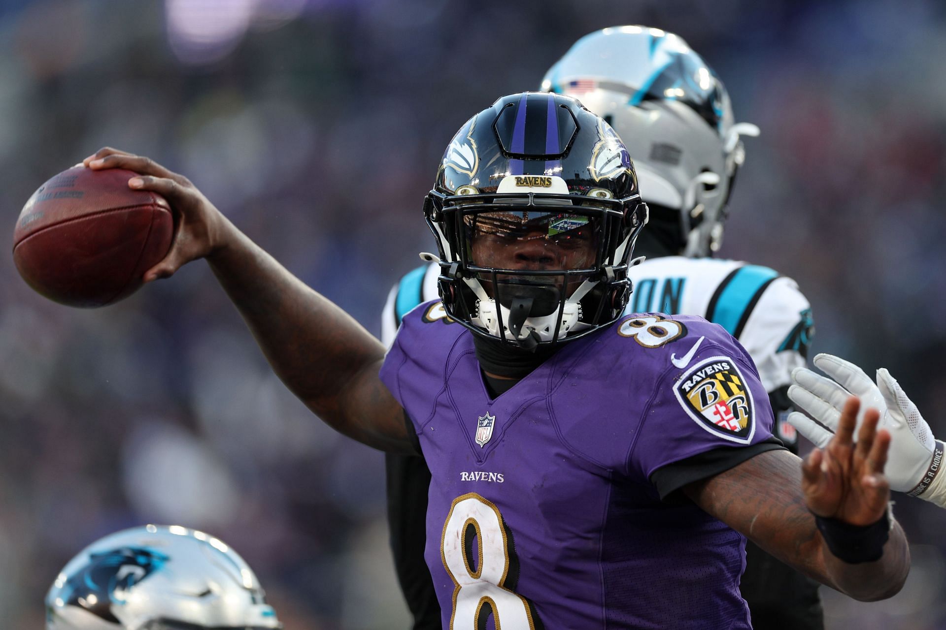 Lamar Jackson Carolina Panthers v Baltimore Ravens