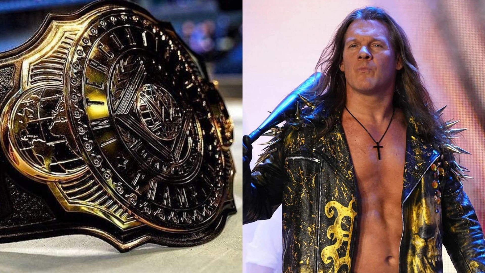 WWE Intercontinental Title (left), Chris Jericho (right)