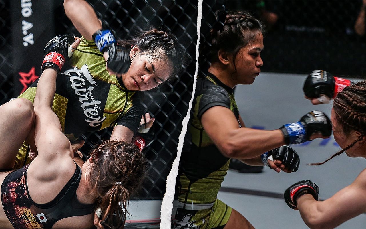 (left) Denice Zamboanga and (right) Mei Yamaguchi [Credit: ONE Championship]