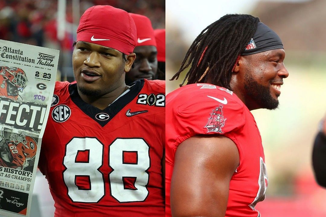 Jalen Carter, left, Gerald McCoy, right 