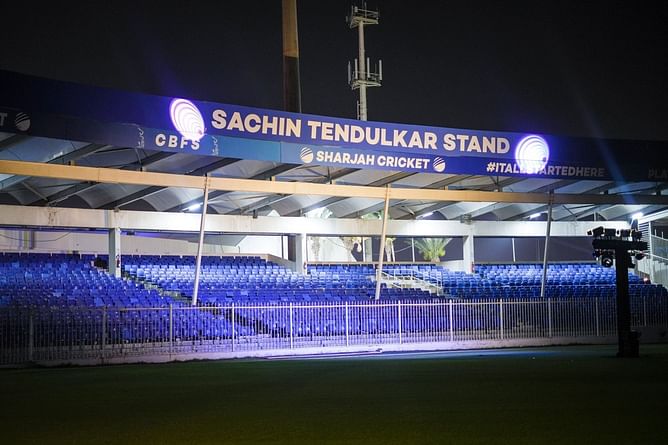 “I wish I was there” - Sachin Tendulkar reacts to stand at Sharjah stadium being named after him
