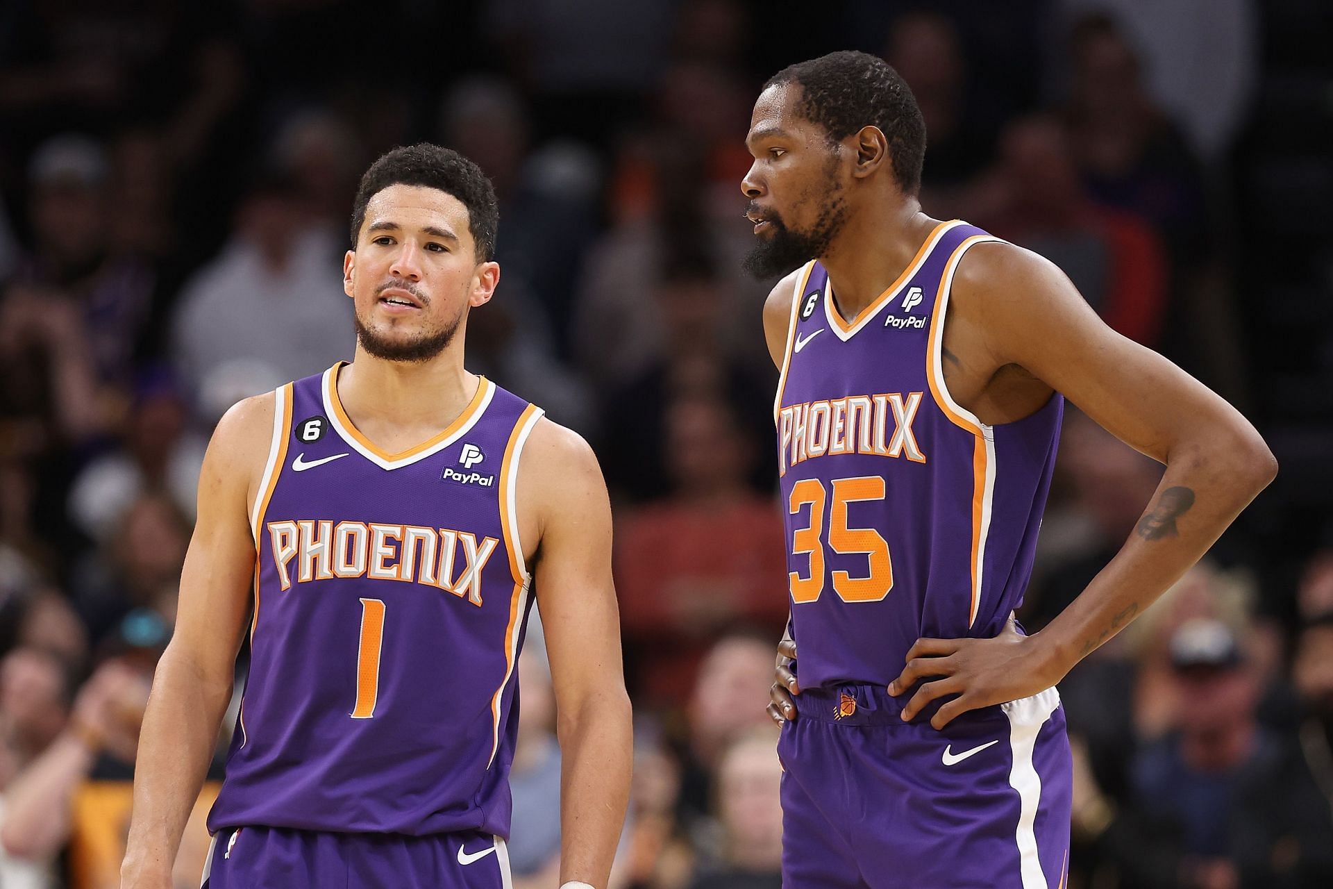 Phoenix Suns stars Devin Booker and Kevin Durant