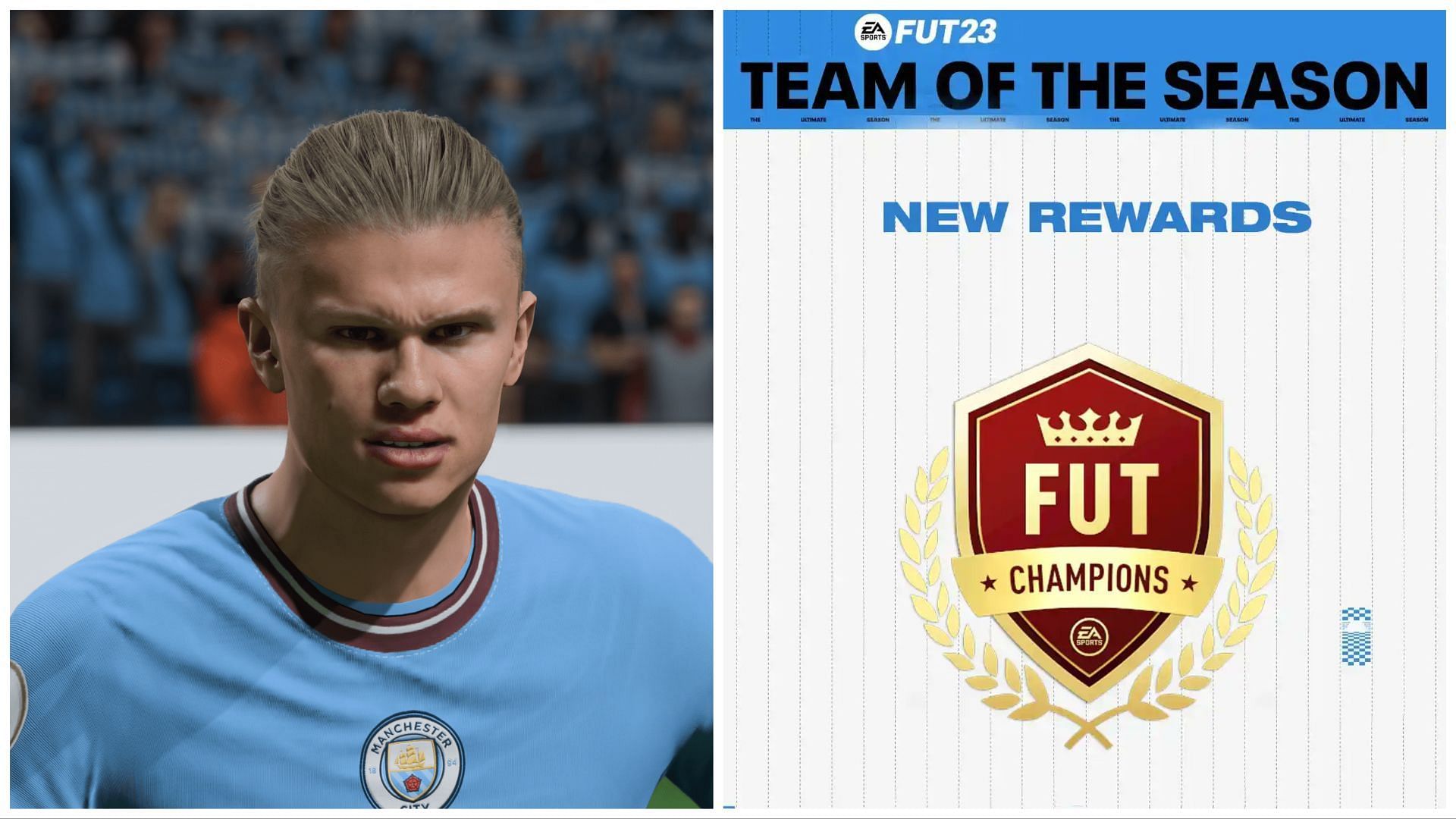 The new FUT Champions rewards have been leaked (Images via EA Sports and Twitter/FIFAUTeam)