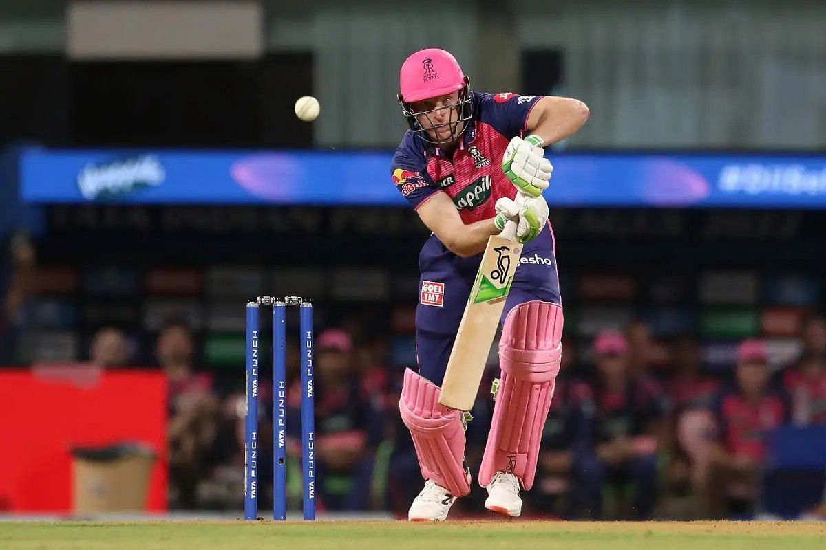 Jos Buttler in action for RR [IPLT20]