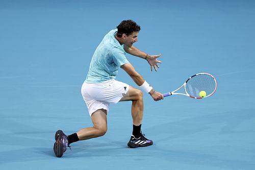 Dominic Thiem in action at the Miami Open