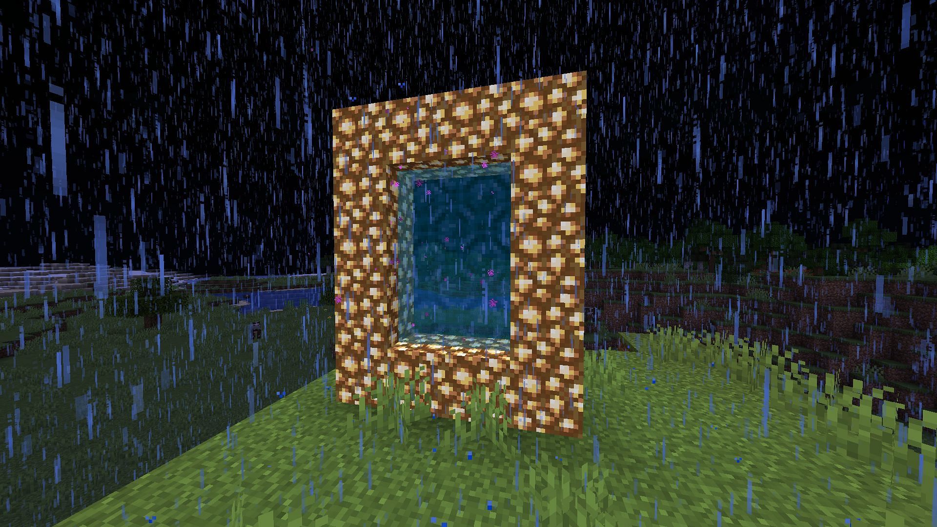 Aether portal mod is one of the most famous pranks in Minecraft history (Image via Mojang)