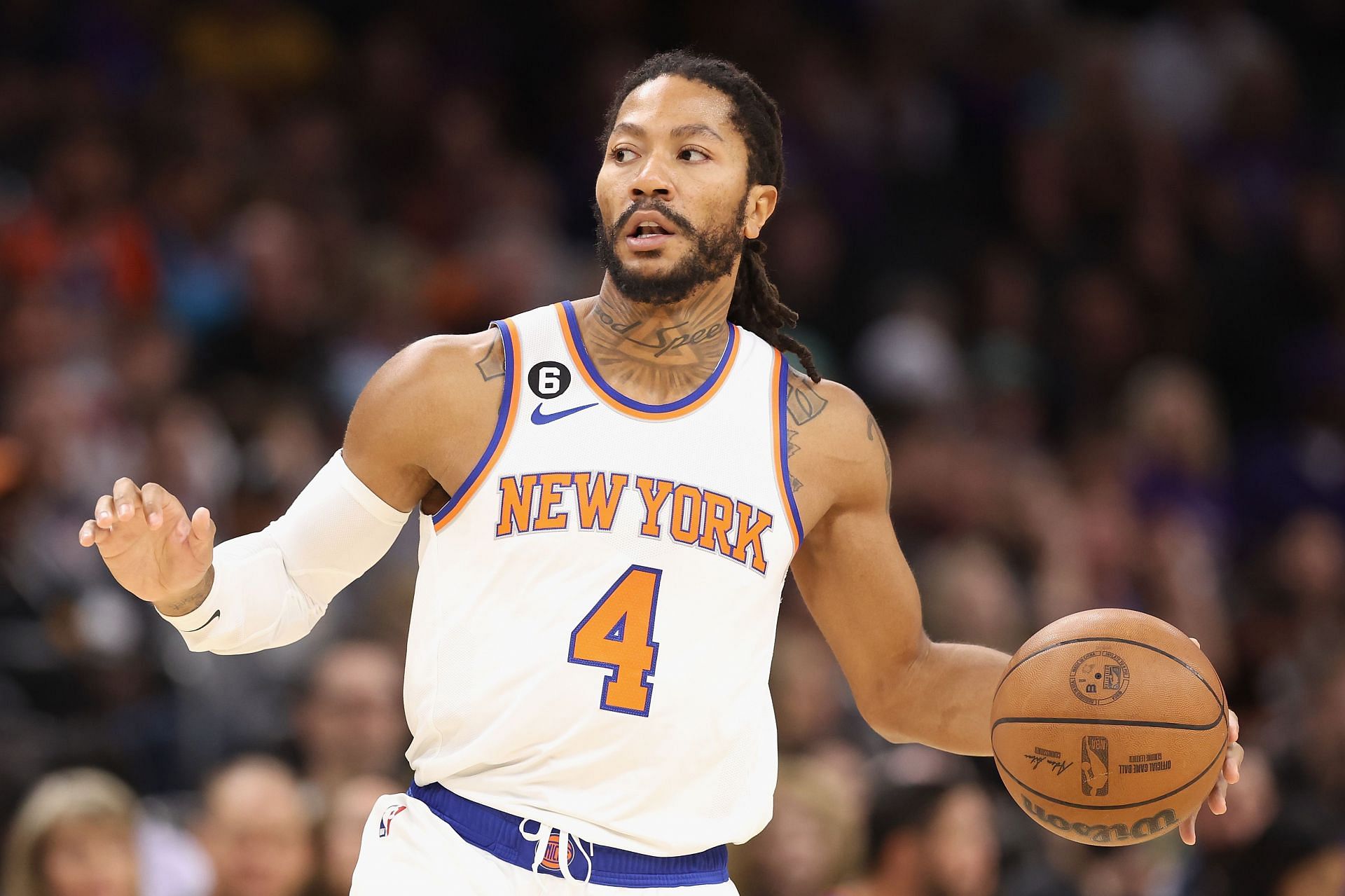 Derrick Rose is also on the New York Knicks depth chart (Image via Getty Images)