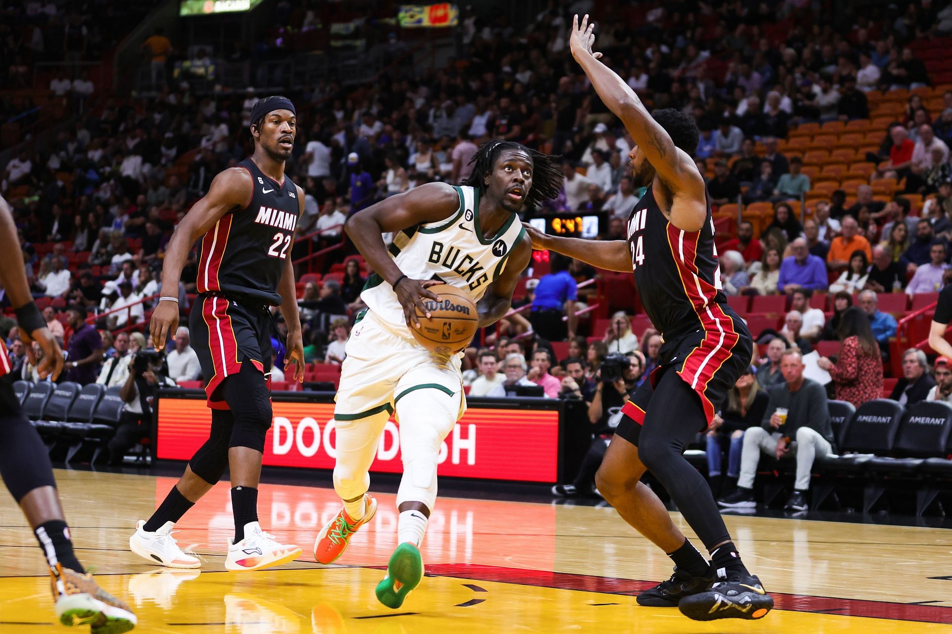 The Heat vs Bucks series will likely be short (Image via Getty Images)