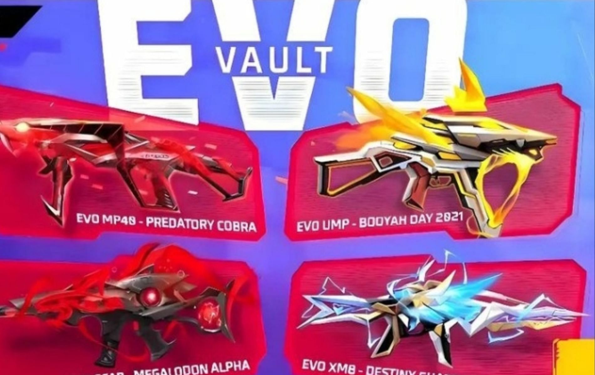  Unlock exclusive Evo gun skins in the upcoming Free Fire event (Image via Garena) 