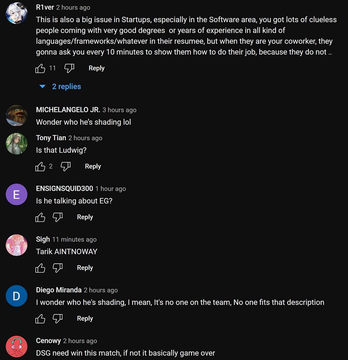 Fans in the YouTube comments section share their thoughts on the streamer&#039;s clip (Image via POG Highlights/YouTube)